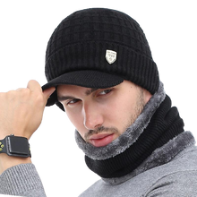 Load image into Gallery viewer, Unisex Winter Wool Beanie Cap and Scarf / Mask Sets freeshipping - Tyche Ace