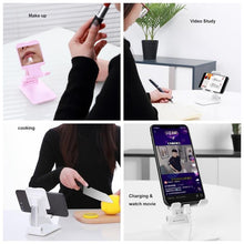 Load image into Gallery viewer, Universal Adjustable Foldable Metal Desktop Mobile Phone iPad Holder Stand freeshipping - Tyche Ace