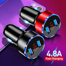 Load image into Gallery viewer, USB LED Display Mobile Phone Adapter Car Charger freeshipping - Tyche Ace