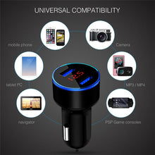 Load image into Gallery viewer, USB LED Display Mobile Phone Adapter Car Charger freeshipping - Tyche Ace