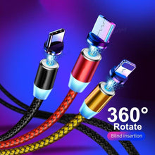 Load image into Gallery viewer, USB Magnetic Automatic Adsorption Design Mobile Phone Fast Charging Cable freeshipping - Tyche Ace