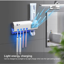 Load image into Gallery viewer, UV Disinfection Sterilisation Toothbrush With Toothpaste Squeezer Holder freeshipping - Tyche Ace