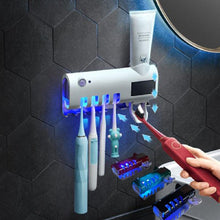 Load image into Gallery viewer, UV Disinfection Sterilisation Toothbrush With Toothpaste Squeezer Holder freeshipping - Tyche Ace