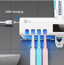 Load image into Gallery viewer, UV Disinfection Sterilisation Toothbrush With Toothpaste Squeezer Holder freeshipping - Tyche Ace