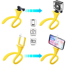Load image into Gallery viewer, Variety Flexible Selfie Stick Bluetooth Tripod For Phone Camera Monopod Mobile Tripode For Gopro Holder Stand Smartphone Yellow freeshipping - Tyche Ace