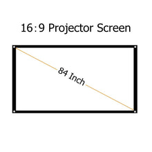 Load image into Gallery viewer, Video Projection Screen: Wall Projector HD Home Theatre Outdoor Movie Screen freeshipping - Tyche Ace