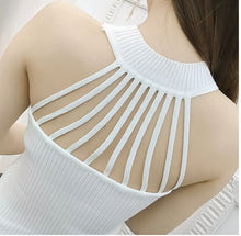 Load image into Gallery viewer, Women Knitted Hollow Bodycon Camisole Tank Top
