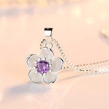 Load image into Gallery viewer, Woman Handmade Cherry Blossom Necklace Pendant freeshipping - Tyche Ace