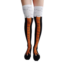 Load image into Gallery viewer, Women 3D Chicken Feet Print Design Medium Long Tube Socks freeshipping - Tyche Ace