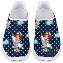 Load image into Gallery viewer, Women 3D Nurse Cartoon Print Flat Shoes freeshipping - Tyche Ace