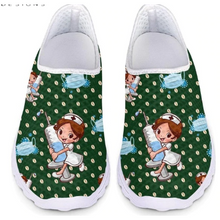 Load image into Gallery viewer, Women 3D Nurse Cartoon Print Flat Shoes freeshipping - Tyche Ace