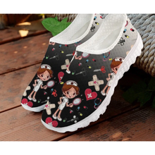 Load image into Gallery viewer, Women 3D Nurse Cartoon Print Flat Shoes freeshipping - Tyche Ace