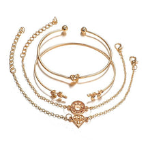 Load image into Gallery viewer, Women 4pcs/Set Bohemia Charm Bracelet Bangles freeshipping - Tyche Ace