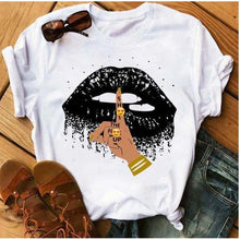 Load image into Gallery viewer, Women Awesome Fashionable Lips Print Design T Shirts freeshipping - Tyche Ace