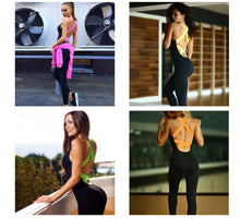 Load image into Gallery viewer, Women Backless Sport Workout Sportswear Gym Yoga Suit freeshipping - Tyche Ace