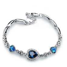 Load image into Gallery viewer, Women Blue Heart Crystal Zircon Jewellery Sets freeshipping - Tyche Ace