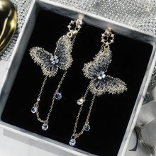 Load image into Gallery viewer, Women Butterfly Long Tassel Pendant Metal Earrings freeshipping - Tyche Ace