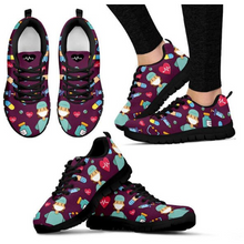 Load image into Gallery viewer, Women Canvas Cartoon Sketch Print Air Mesh Casual Shoes freeshipping - Tyche Ace