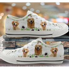Load image into Gallery viewer, Women Canvas Low Top 3D Dog Print Shoes freeshipping - Tyche Ace