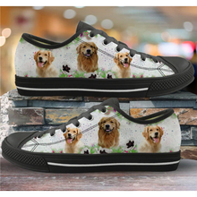 Load image into Gallery viewer, Women Canvas Low Top 3D Dog Print Shoes freeshipping - Tyche Ace