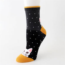 Load image into Gallery viewer, Women Cartoon Dots & Stripes Cotton Socks freeshipping - Tyche Ace