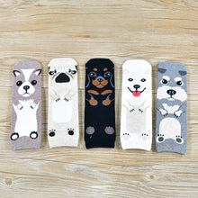 Load image into Gallery viewer, Women Cartoon Pug Kitten Print Pattern Cotton Socks freeshipping - Tyche Ace