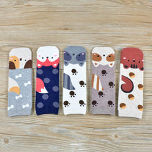 Load image into Gallery viewer, Women Cartoon Pug Kitten Print Pattern Cotton Socks freeshipping - Tyche Ace