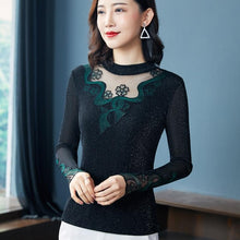 Load image into Gallery viewer, Women Casual Long Sleeve Embroidered Sweater freeshipping - Tyche Ace
