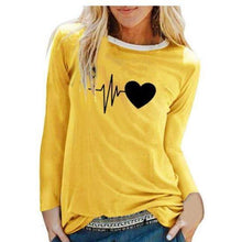 Load image into Gallery viewer, Women Casual Print Long Sleeve Loose T Shirt freeshipping - Tyche Ace