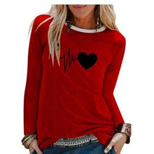 Load image into Gallery viewer, Women Casual Print Long Sleeve Loose T Shirt freeshipping - Tyche Ace