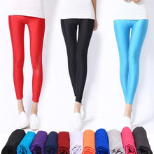 Load image into Gallery viewer, Women Casual Shiny Fluorescent Spandex Leggings freeshipping - Tyche Ace
