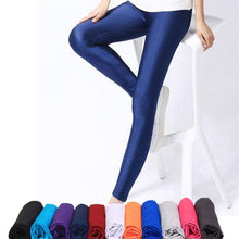 Load image into Gallery viewer, Women Casual Shiny Fluorescent Spandex Leggings freeshipping - Tyche Ace