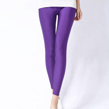 Load image into Gallery viewer, Women Casual Shiny Fluorescent Spandex Leggings freeshipping - Tyche Ace