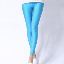 Load image into Gallery viewer, Women Casual Shiny Fluorescent Spandex Leggings freeshipping - Tyche Ace