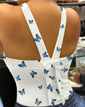Load image into Gallery viewer, Women Casual Sleeveless Thick Strap Lip Print Backless Bowknot Design Tank Tops freeshipping - Tyche Ace