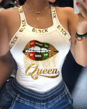 Load image into Gallery viewer, Women Casual Sleeveless Thick Strap Lip Print Backless Bowknot Design Tank Tops freeshipping - Tyche Ace