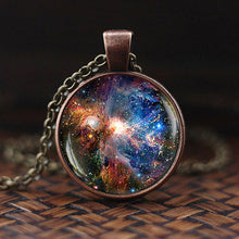 Load image into Gallery viewer, Women Charming Universe Glass Cabochon Galaxy Necklaces freeshipping - Tyche Ace