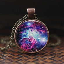 Load image into Gallery viewer, Women Charming Universe Glass Cabochon Galaxy Necklaces freeshipping - Tyche Ace