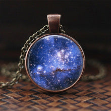 Load image into Gallery viewer, Women Charming Universe Glass Cabochon Galaxy Necklaces freeshipping - Tyche Ace
