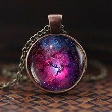 Load image into Gallery viewer, Women Charming Universe Glass Cabochon Galaxy Necklaces freeshipping - Tyche Ace