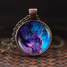 Load image into Gallery viewer, Women Charming Universe Glass Cabochon Galaxy Necklaces freeshipping - Tyche Ace