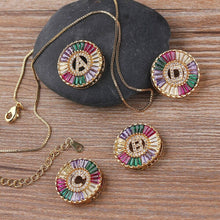 Load image into Gallery viewer, Initial Letter Colourful Women's Pendant Necklaces freeshipping - Tyche Ace