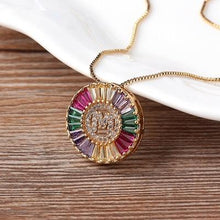 Load image into Gallery viewer, Initial Letter Colourful Women's Pendant Necklaces freeshipping - Tyche Ace