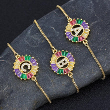 Load image into Gallery viewer, Women colourful Letter Charm Adjustable Bracelets freeshipping - Tyche Ace