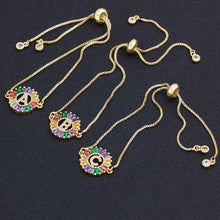 Load image into Gallery viewer, Women colourful Letter Charm Adjustable Bracelets freeshipping - Tyche Ace