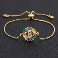 Load image into Gallery viewer, Women colourful Letter Charm Adjustable Bracelets freeshipping - Tyche Ace