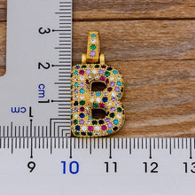 Load image into Gallery viewer, Women Colourful Letter Initials Pendant Necklaces freeshipping - Tyche Ace
