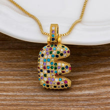 Load image into Gallery viewer, Women Colourful Letter Initials Pendant Necklaces freeshipping - Tyche Ace