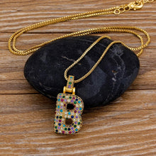 Load image into Gallery viewer, Women Colourful Letter Initials Pendant Necklaces freeshipping - Tyche Ace