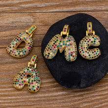 Load image into Gallery viewer, Women Colourful Letter Initials Pendant Necklaces freeshipping - Tyche Ace